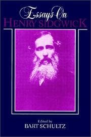 Tapa de Essays on Henry Sidgwick