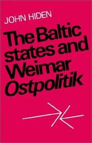 Tapa de The Baltic states and Weimar Ostpolitik