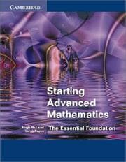 Tapa de Starting Advanced Mathematics