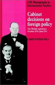 Tapa de Cabinet Decisions on Foreign Policy
