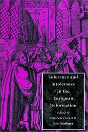 Tapa de Tolerance and intolerance in the European reformation
