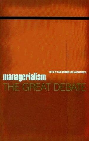 Tapa de Managerialism
