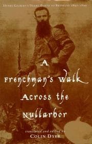 Tapa de A Frenchman's Walk across the Nullarbor