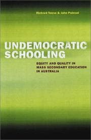 Tapa de Undemocratic schooling