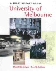 Tapa de A short history of the University of Melbourne