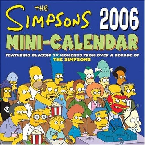 Tapa de The Simpsons 2006 Mini-Calendar