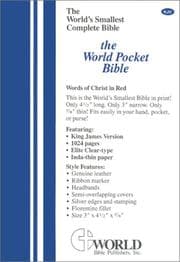 Tapa de World Pocket Bible