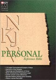 Tapa de Personal Reference Bible