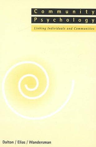 Tapa de Community psychology
