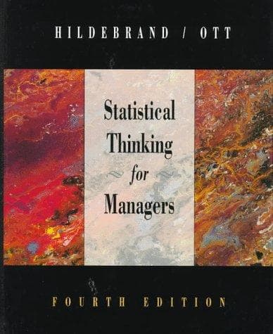 Tapa de Statistical thinking for managers