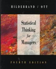 Tapa de Statistical thinking for managers