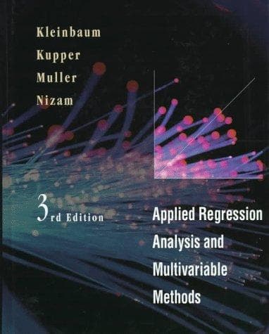 Tapa de Applied Regression Analysis and Multivariable Methods