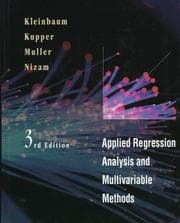 Tapa de Applied Regression Analysis and Multivariable Methods