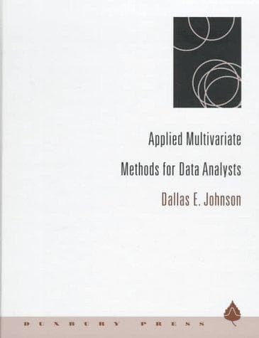 Tapa de Applied multivariate methods for data analysts