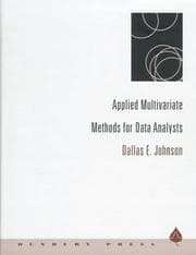 Tapa de Applied multivariate methods for data analysts