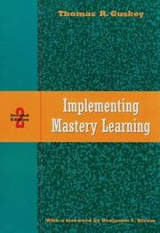 Tapa de Implementing mastery learning