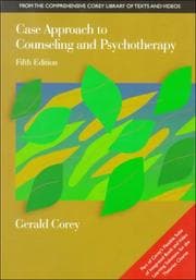 Tapa de Case approach to counseling and psychotherapy