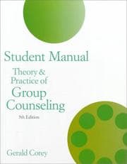 Tapa de Student manual for Theory and practice of group counseling