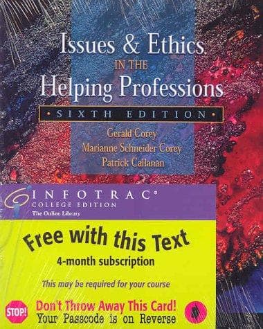 Tapa de Issues and Ethics in the Helping Professions