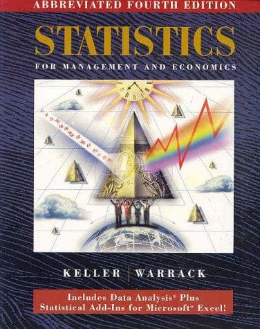 Tapa de Statistics for management and economics