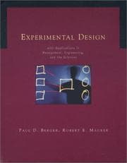 Tapa de Experimental design