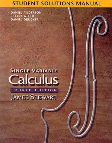 Tapa de Student Solutions Manual for Stewart's Single Variable Calculus