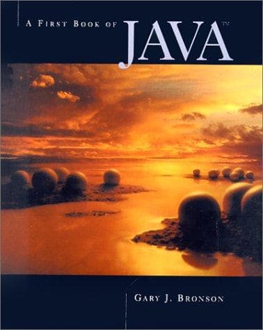 Tapa de A First Book of Java