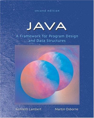 Tapa de Java: A Framework for Program Design and Data Structures, Second Edition