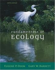 Tapa de Fundamentals of ecology