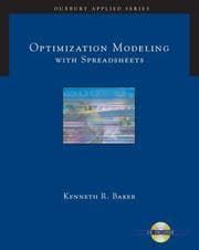 Tapa de Optimization modeling with spreadsheets
