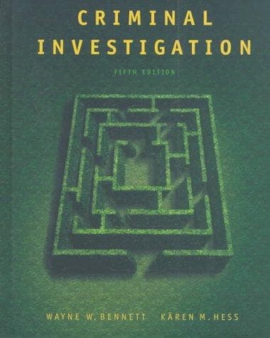 Tapa de Criminal investigation