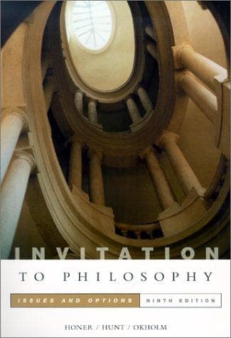 Tapa de Invitation to philosophy : issues and options
