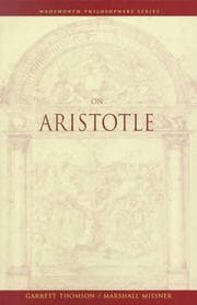 Tapa de On Aristotle