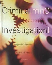Tapa de Criminal Investigation (Non-InfoTrac Version)