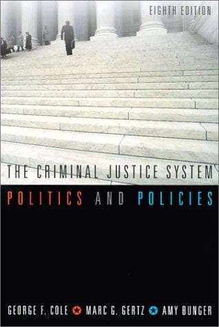 Tapa de The criminal justice system