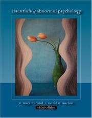 Tapa de Essentials of Abnormal Psychology