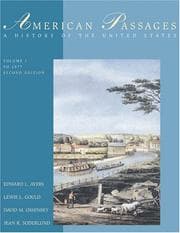 Tapa de American Passages: A History of the United States, Volume 1