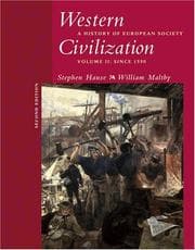 Tapa de Western Civilization : A History of European Society, Volume II