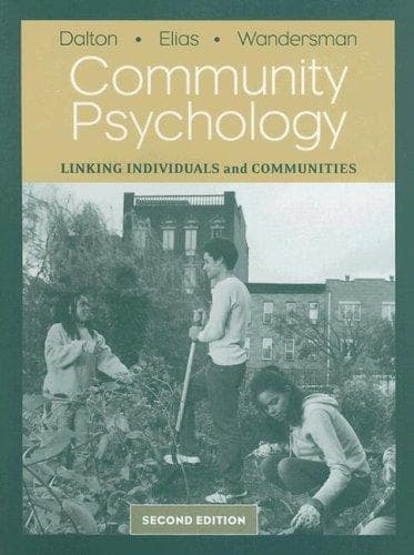 Tapa de Community psychology
