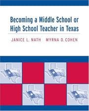 Tapa de Becoming a middle school or high school teacher in Texas