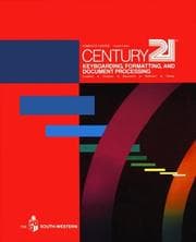 Tapa de Century 21 keyboarding, formatting, and document processing