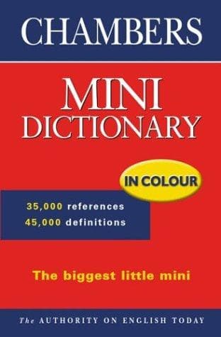 Tapa de Chambers mini English dictionary
