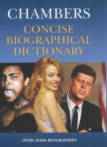 Tapa de Concise Biographical Dictionary (Chambers)