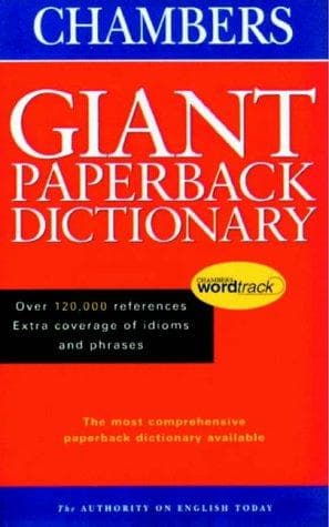 Tapa de Chambers Giant Paperback English Dictionary