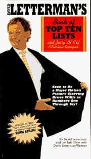 Tapa de David Letterman's book of top ten lists and zesty lo-cal chicken recipes