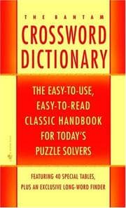 Tapa de Bantam Crossword Dictionary