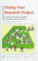 Tapa de Doing your research project