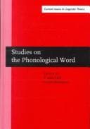 Tapa de Studies on the phonological word