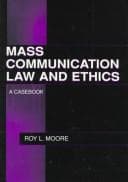 Tapa de Mass communication law and ethics