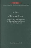 Tapa de Chinese Law
